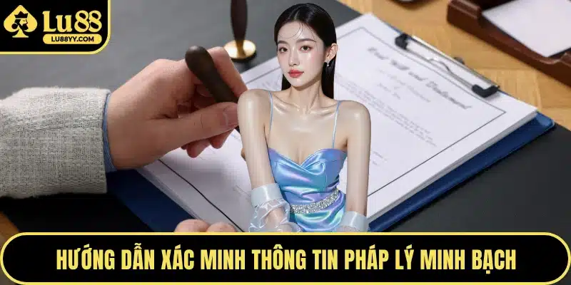 Hướng dẫn xác minh thông tin pháp lý minh bạch