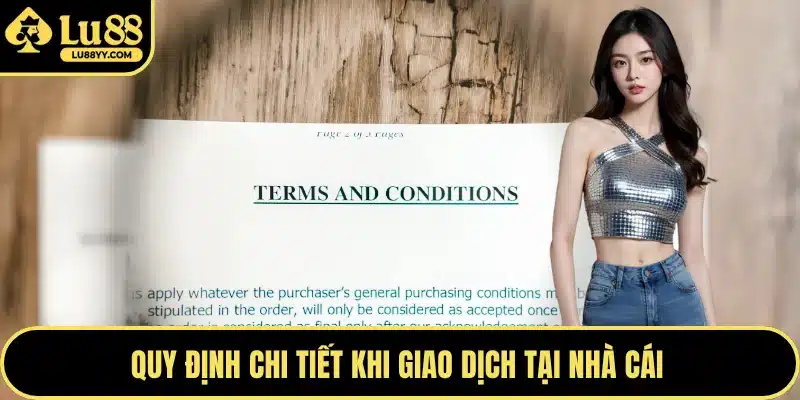Quy định chi tiết khi giao dịch tại nhà cái 